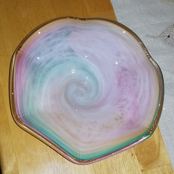 Vintage Mikasa Murano style art bowl - Picture 3 of 5